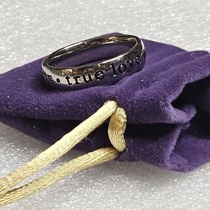 Stainless Steel Engraved Unisex Ring
